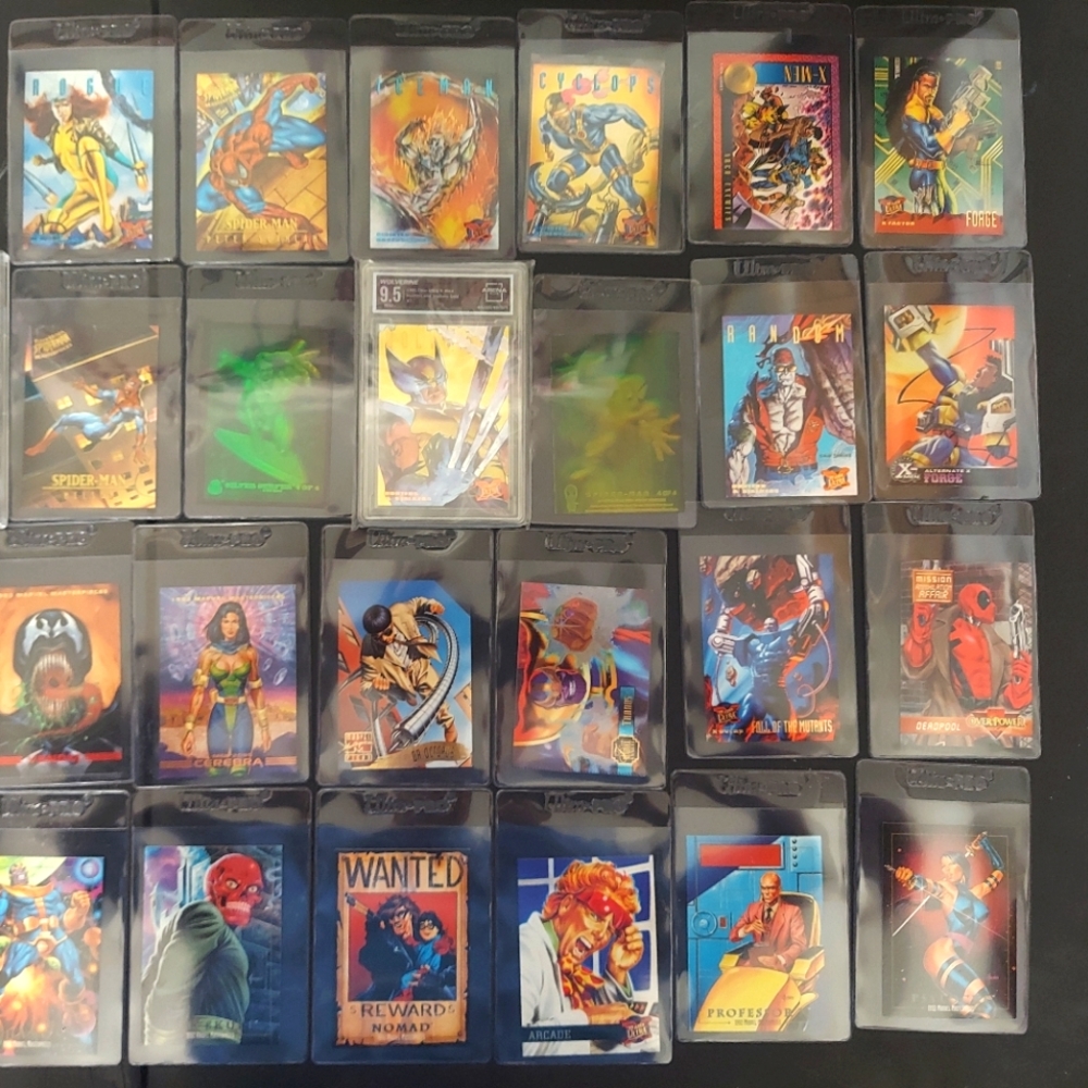 Marvel 25 awesome cards at 1 awesome price 14 inserts including 2 graded 9 or up